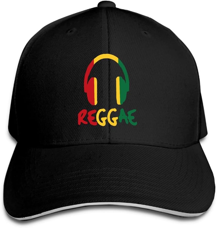 Sandwich Cap Reggae Music Jamaica Rasta Durable Baseball Cap Hats Adjustable Peaked Trucker Cap