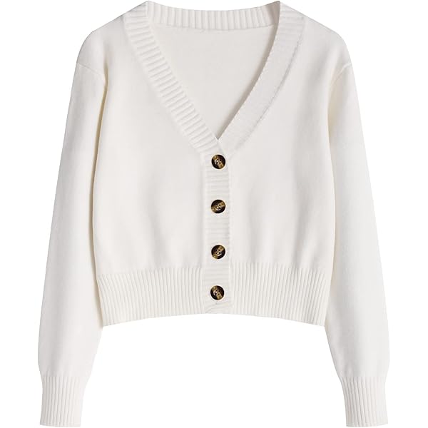 Anoumcy Asymmetric Button Up Cardigans Sweaters for Women