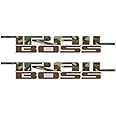 EmblemsPlus 2019 2020 2021 2022 2023 2024 Chevy Silverado Camouflage Trail Boss Bed Side Decals Stickers Set of 2 General Motors Official Licensed Product