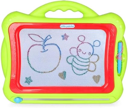 Toyvelt Magna Doodle Magnetic Drawing Board For Kids The Board Features A Extra Large Writing Board With 8 Color Zones Erasable Slider To Etch A