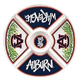 Collegiate Melamine Veggie Tray (Auburn Tigers) by Magnolia Lane