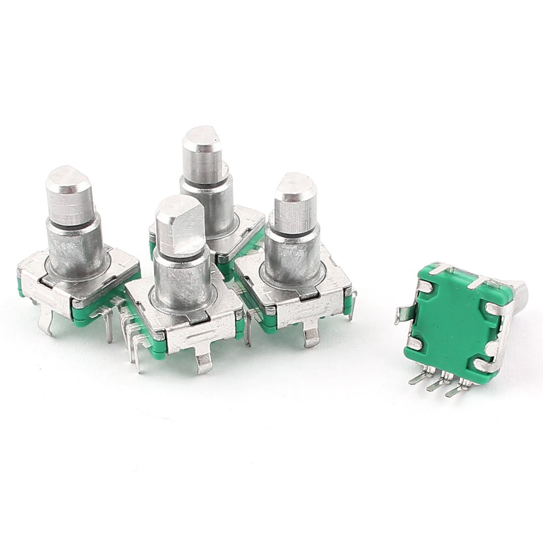 Sourcingmap Rotary Encoder Push Button Switch Key Switch Components, 6 Mm, 5 Pieces