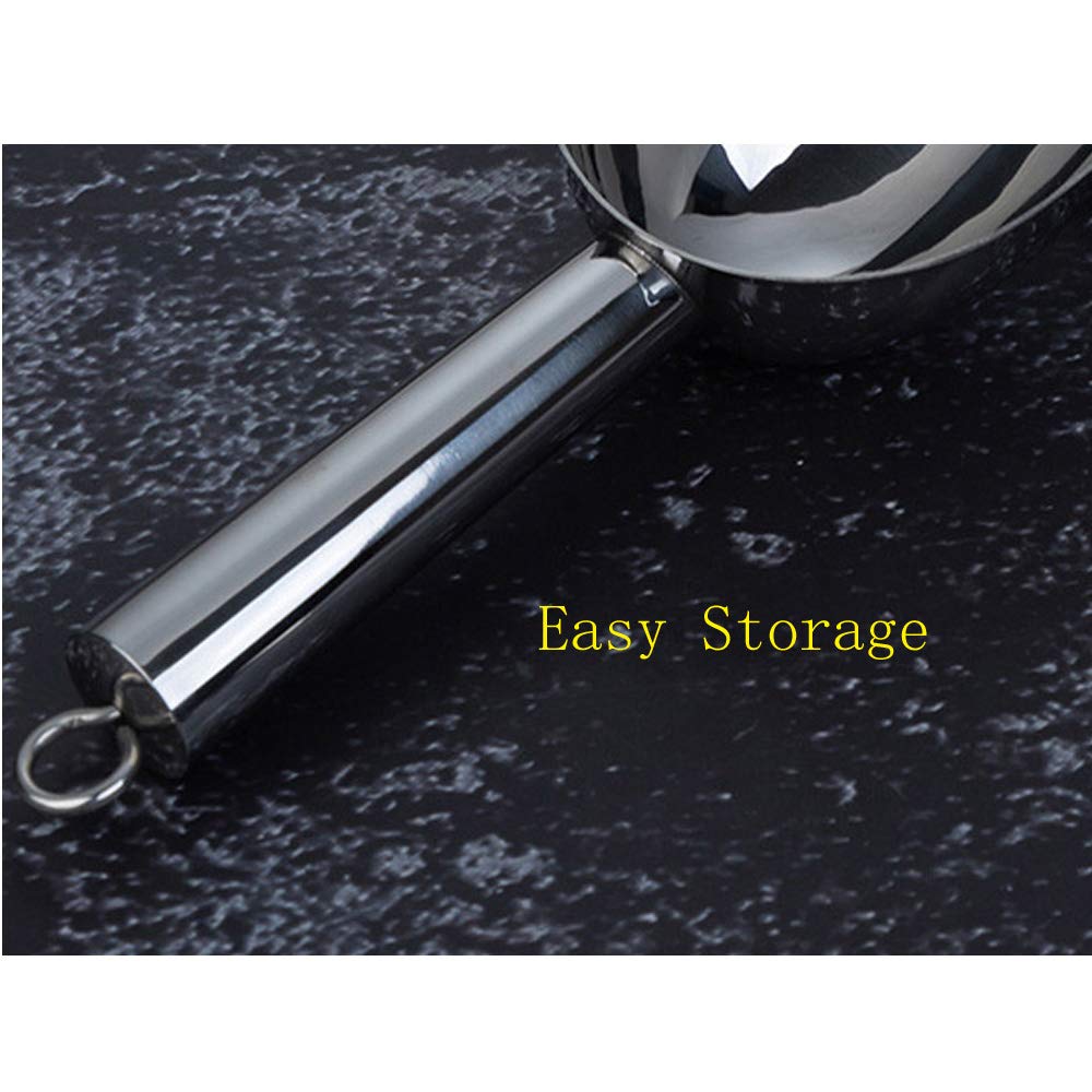 Stainless Steel Ice Scoop,Small Metal Scoops for Kitchen Bar Party