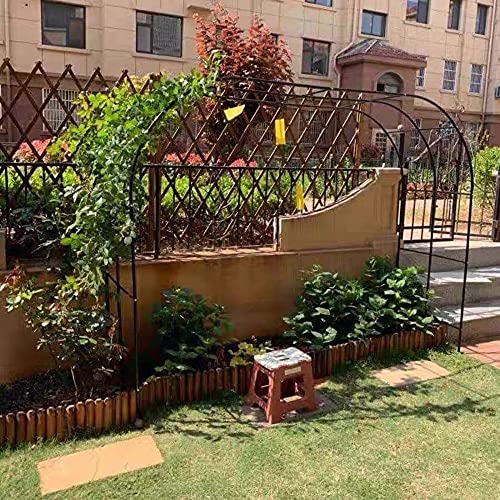 GEREP Selbstorganisation Rosenbogen Torbogen, Eisen Rankhilfe Rankgestell, Zum Klettern von Pflanzen und Rosen/Schwarz… – Bild 5