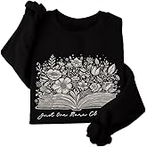 DIOMMELL Just One More Chapter Bookish Reading Sweatshirt For Book Lover