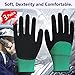 PROGANDA 6 Pairs Superior Grip Colorful Gardening Work Gloves Comfortable Breathable Flexible for Garden Car Outdoor Multipurpose