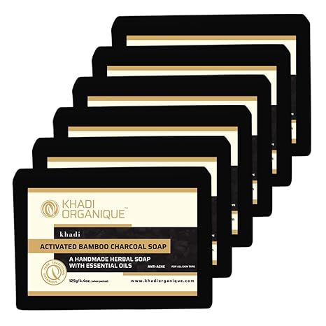 khadi natural herbal charcoal soap