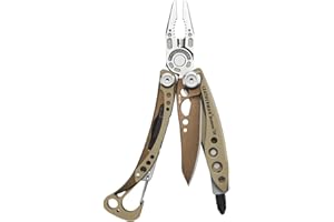 LEATHERMAN, Skeletool CX, 7-in-1 Lightweight, Minimalist Multi-Tool for Everyday Carry (EDC), Home, Garden & Outdoors, Sandst