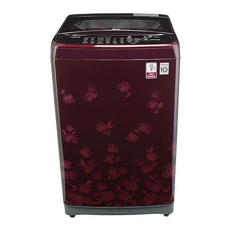 LG 7.0 Kg Inverter Fully-Automatic Top Loading Washing Machine (T8077NEDL8, Floral Red)