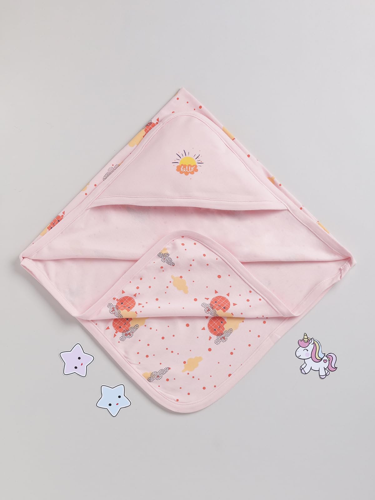 Peek A Boo by Rupa Baby Girls' Gift Set, Perfect for Baby Shower Clothing Set, 100% Cotton, Ultra Soft, Breathable 4