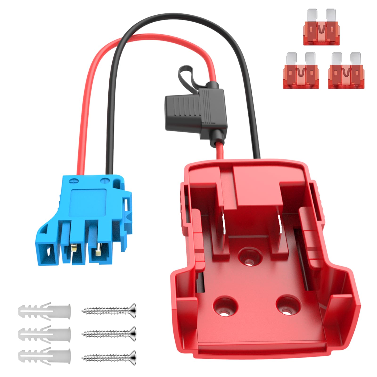 Photo 1 of 1 Pack Vortlink Power Wheel Battery Adapter Compatible with Milwaukee 18V Battery with Wire Harness Compatible with Peg-Perego Children's Ride-on Car- Includes 12AWG Wires, 40A Fuse, and Connector Kit