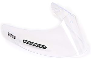 PowerTek V3.0 Hockey Goalie Clear Throat Neck Guard Shield, Junior Size (U-Shape)