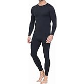 NVbeaut Thermal Underwear for Men Base Layer Long Johns Regular/Tall Top and Bottom Set Pajamas Cold Weather Winter Clothes