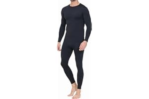 BLAOSN Thermal Underwear for Men Long Johns Base Layer Regular/Tall Top and Bottom Set Pajamas Cold Weather Winter Clothes