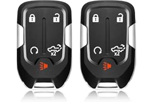 Keylessbest Key Fob Remote Replacement for 2019 2020 2021 2022 2023 Chevrolet Silverado GMC Sierra 1500 2500 3500 5 Buttons 4