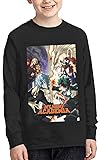 PatriciaANewbury Teen's My Hero Academia Teenager Fashion Long Sleeve T Shirt Black