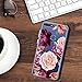 BAISRKE Huawei Y6 2018 Case, Honor 7A Case with Flowers Slim Shockproof Clear Floral Pattern Soft Flexible TPU Back Cove for Huawei Y6 2018 /Honor 7A/Y6 Prime 2018 [Purple Pink]