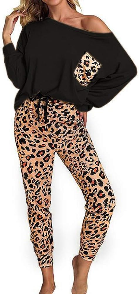 leopard print tracksuit womens