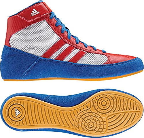 Adidas HVC 2 Laced Wrestling Shoes - 10.5 - Blue/Red/White