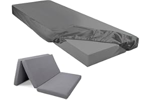 Breling Fitted Sheet (Sheet Only) Compatible with Milliard Trifold Mattress Folding Mattress Fitted Microfiber Bedsheet for Camp Bunk Rvs Bed(Dark Gray,Single,4'')