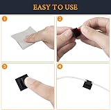 SOULWIT 50 Pcs Self Adhesive Cable Management Clips Cable Orgnizers Sticky Wire view 7