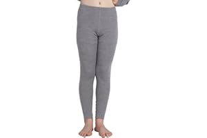 LAPASA Kids 100% Merino Wool Base Layer Top Bottom Long Shirt Johns Thermal Underwear Girls Boys Unisex 200g K13/K14