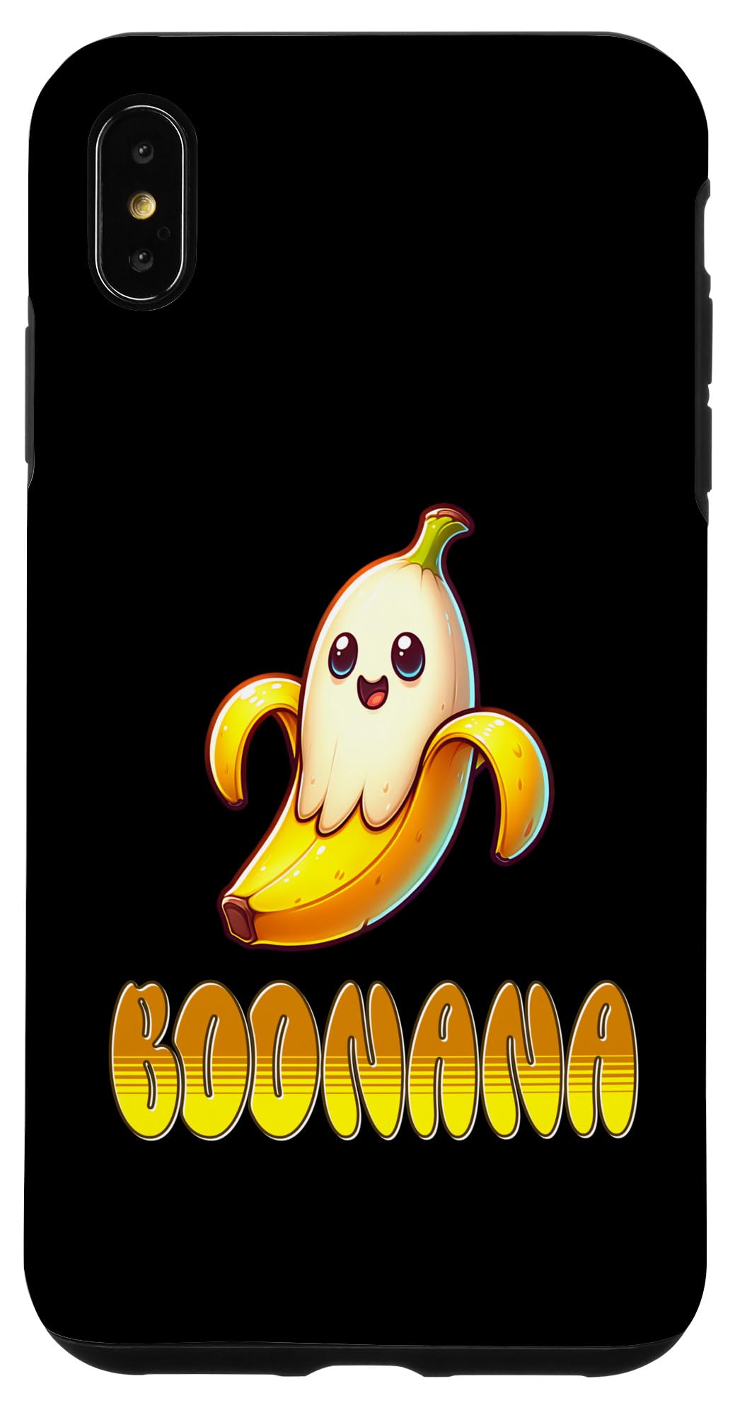 iPhone XS Max Funny Banana Boonana Ghost Halloween Case