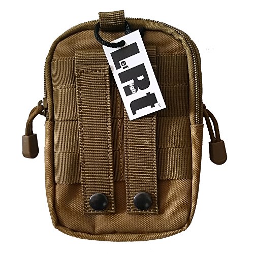 LefRight Tactical Molle Pouch EDC Utility Gadget Belt Waist Bag with Smart Phone Holster Holder for iPhone 6s Plus (Khaki)
