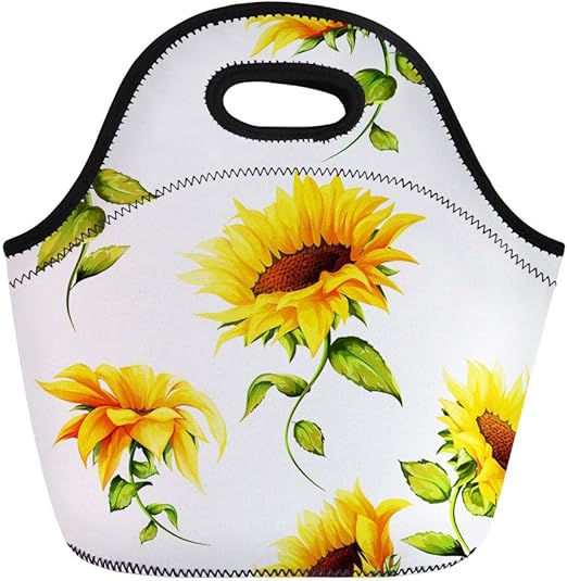 sunflower lunch bag