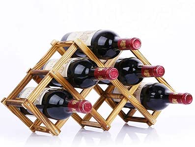 Tanslcs Estante de almacenamiento de botellas de vino Estante de vino