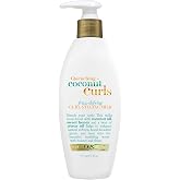 OGX Quenching + Coconut Curls Frizz-Defying Styling Milk, Nourishing Leave-In Hair Treatment with Coconut, Citrus Oil &amp; Honey, Paraben-Free and Sulfated-Surfactants Free, 6 fl oz