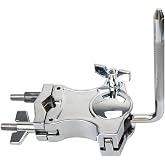 L-Rod Cowbells Clamp, Adjustable Percussion Drum Set Extension Clip, Drum Clamp Cowling Mounting Bracket Expansion Clamp for Toms, Clappers Tambourines, Mini Timbales