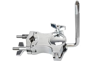 LYGCHII L-Rod Cowbells Clamp, Adjustable Percussion Drum Set Extension Clip, Drum Clamp Cowling Mounting Bracket Expansion Clamp for Toms, Clappers Tambourines, Mini Timbales