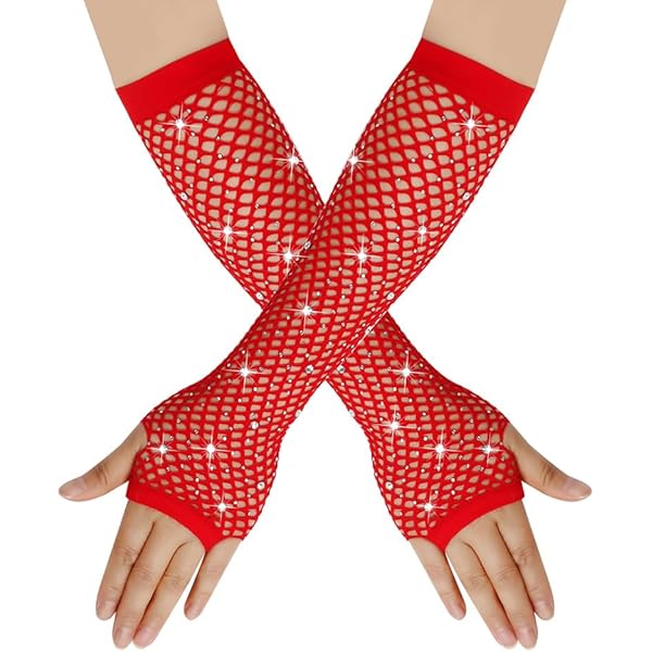 Pack De 2 Pares De Guantes Sin Dedos De Escamas De Sirena – Morado Y Arcoíris, Accesorios Para Disfraces, Fiestas Y Actuaciones