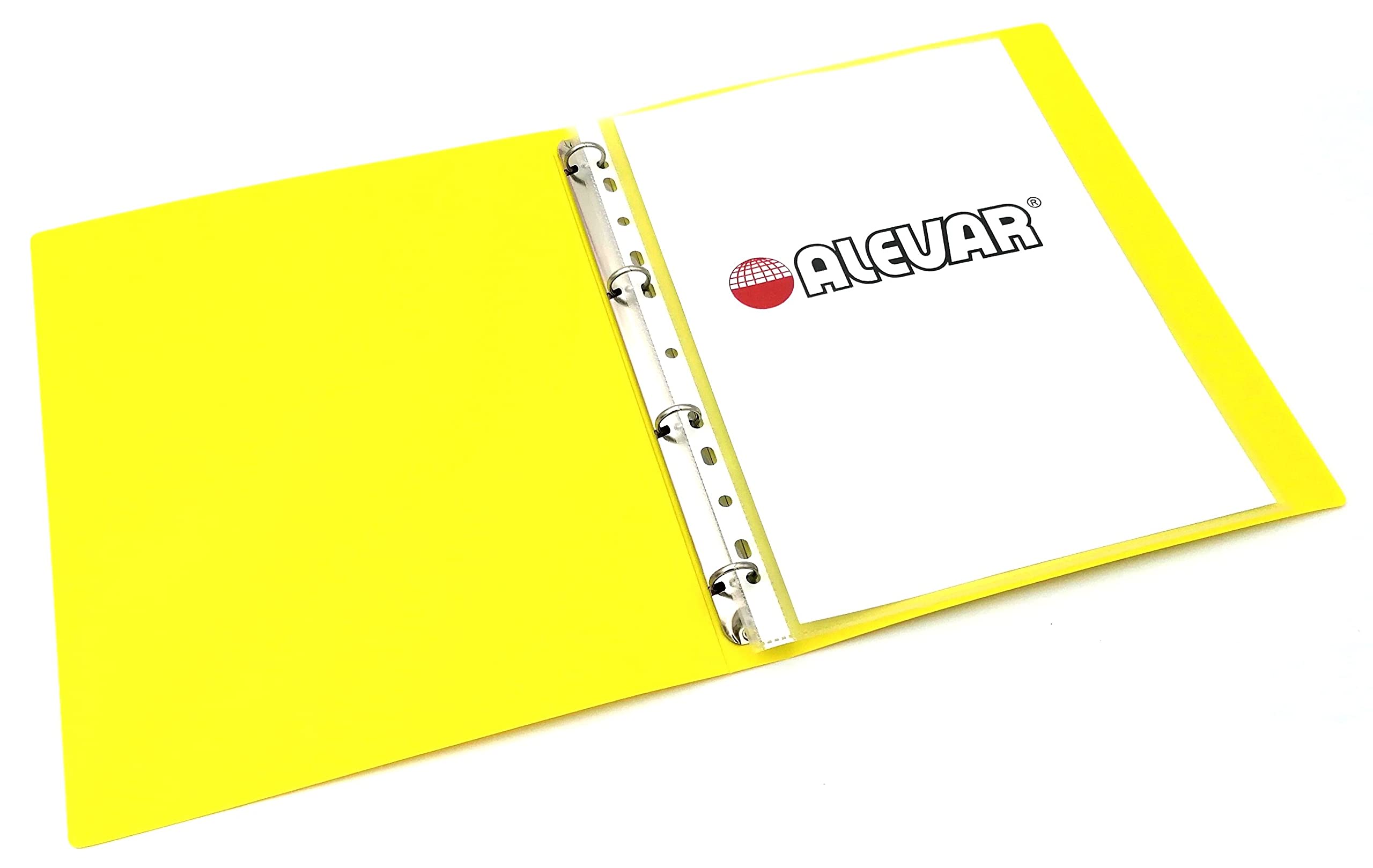 4 Ring Binder Yellow Lacquered Ring Diameter 16 mm