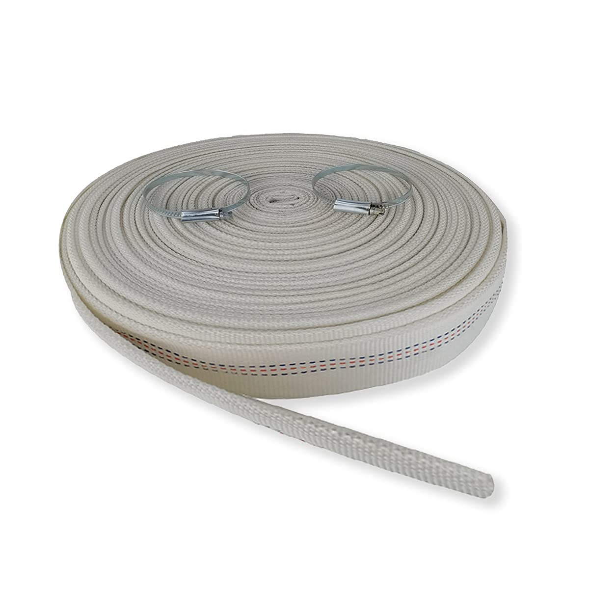 ZYIY Lay-Flat Hose 2Inch Discharge Hose With Aluminum Clamps Fittings 66ft Fire Hose Water Pump Irrigation With Quick Coupler Connector Suitable Household Agricultural Irrigation Garden Water Transfer