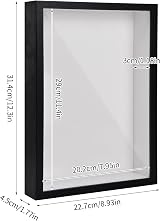 Daelesr 3D Shadow Box A4 Deep Photo Frame 3cm/5cm Black 22.7x31.4 cm view 2