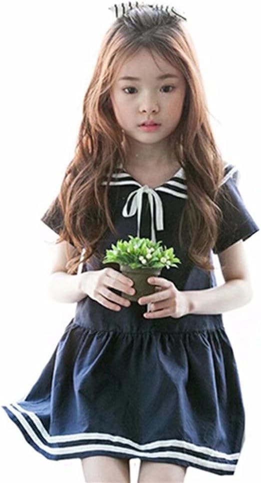 Amazon Amigoyo 子供 ドレス ワンピース チュニック 海軍風 女の子 ガールズ リボン セーラー服 キッズ ベビー服 結婚式 発表会 入園式 入学式 卒業式 七五三 パーティー ワンピース チュニック 通販