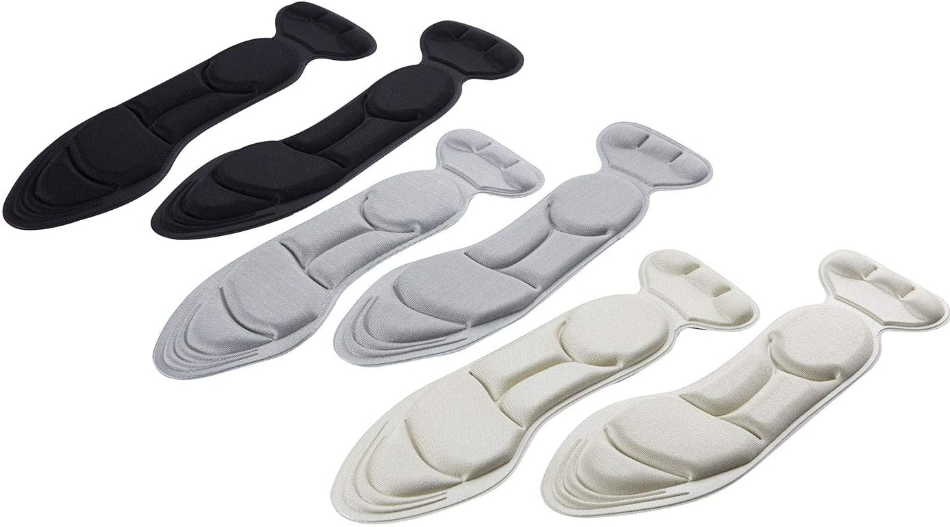 (3 Pairs) Shoe Insoles,Heel Insoles,Sponge Shoes Pads with Heel Grips Inserts,Heel Cushions,High Heel Inserts Great for Loose Shoes, Metatarsal or Arch Pain,Feet Sore Relief,Women 4.5-9.5.: Health & Personal Care