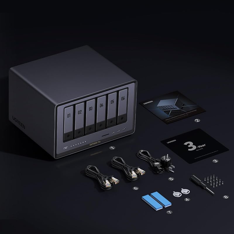NASync DXP6800 Pro, NAS 6 Baies, Intel Core i5-1235U, 10 GbE