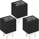 Cuttnell 3-Pack 5L3T-AA Relay 12V 20A 4-Pin | Compatible with Ford F150 Escape Explorer Lincoln, Fixes Intermittent AC Compressor and Trailer Light Circuits