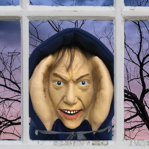 Scary Peeper Creeper Peeping Tom Halloween Window Decoration Looks Real