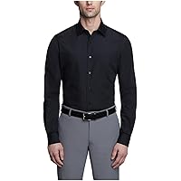 Amazon.com: Van Heusen Men's Flex Collar Slim Fit Stretch Dress Shirt Shirt,  Black, 14.5" Neck 32"-33" Sleeve : Clothing, Shoes & Jewelry