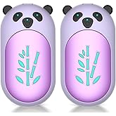 AI Hand Warmers Rechargeable 2 Pack, 6000mAh Electric Hand Warmer Reusable, 20Hrs Long Heating, Portable Pocket Heater Handwarmer for Women Men, Outdoor Camping, Ski Equipment