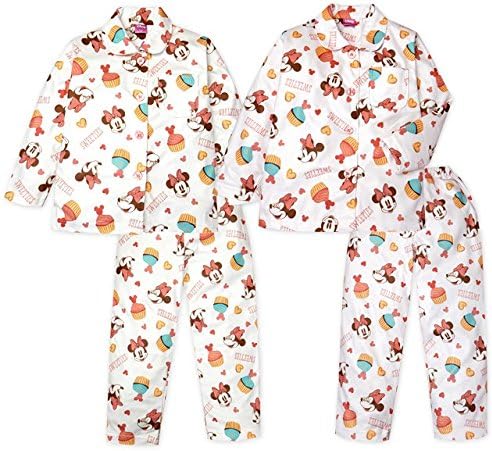 Amazon ピンク 130cm 子供服 女の子 パジャマ 長袖 Disney ディズニー ミニー 上下組 両面微起毛 総柄プリント 女児 キッズ パジャマ 通販