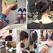 Susufaa 100 Pcs / Lot Candy Color Ribbon Ponytail Holder Yoga Twist Elastic Band or Hair Ties Hair Accessories