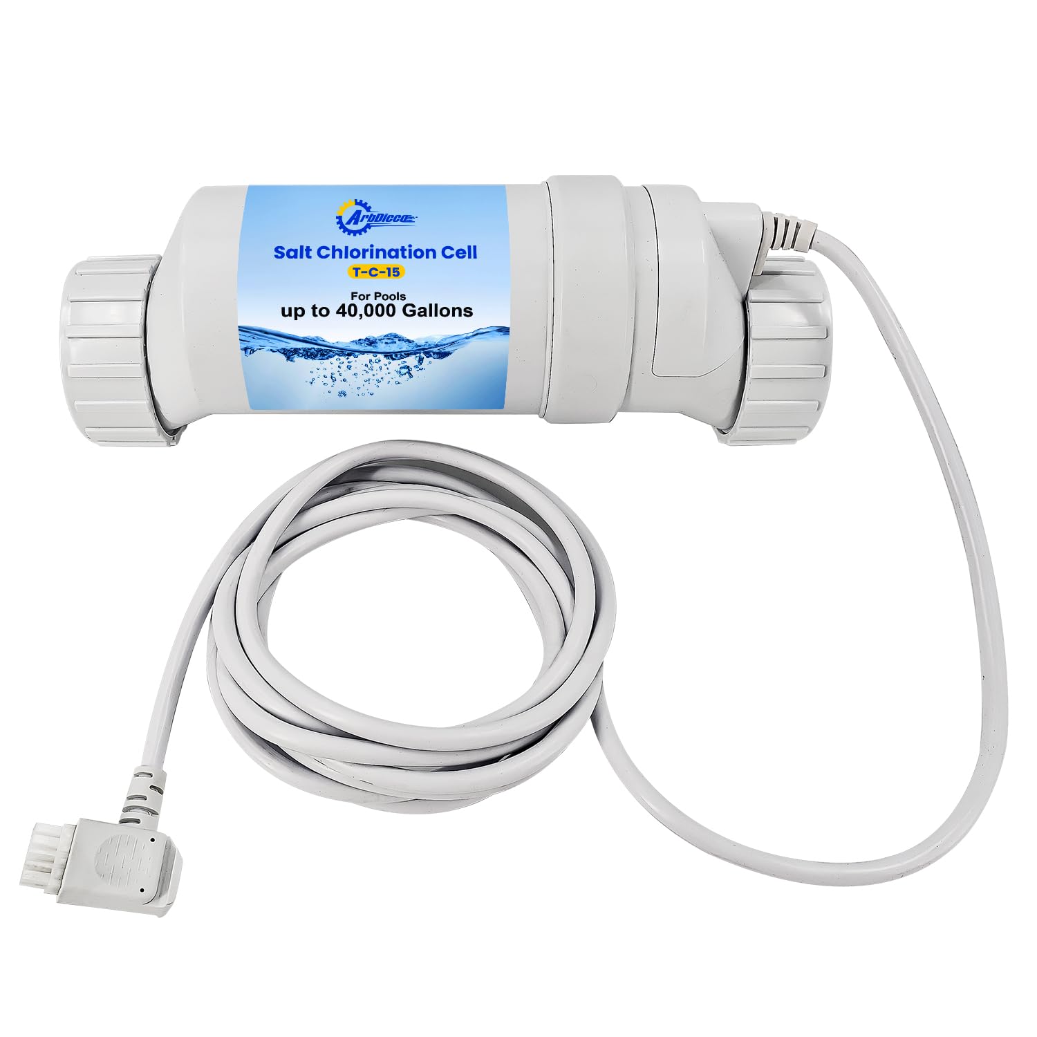 Photo 1 of ***USED, NOT IN BOX, NO PACKAGING)***ArbDicco W3T-CELL-15 Salt Ce-ll Replacement Compatible with Hayward TurboCe-ll T-15 Fit for In-Ground Swimming Pools up to 40,000 Gallons, T-CELL-15-SWP, T-Cell 15, Ce-ll t-15