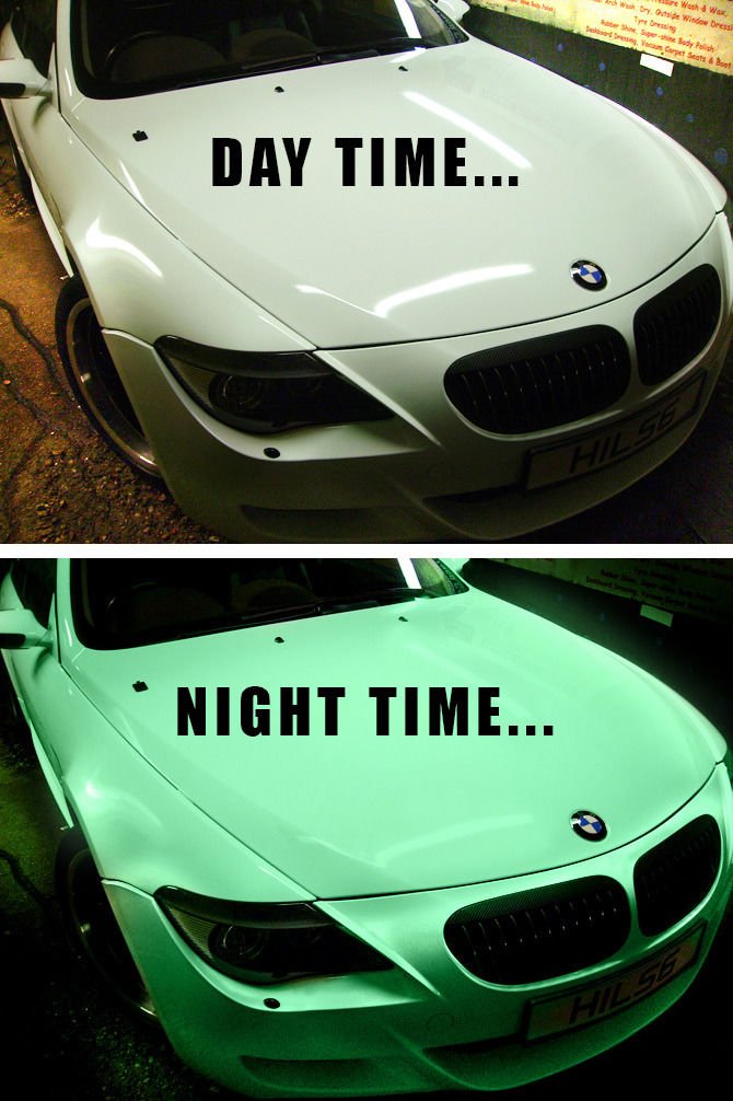 VViViD Glow in the Dark Car Wrap Vinyl 5ft x 1ft Roll with