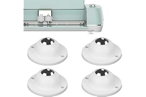 PEUTIER 4pcs Mini Caster Wheels for Cricut Maker/Explore Air, Self Adhesive Roller Ball Transfer Bearings 360°Rotation Ball Casters Universal Sticky Pulley Wheels for Silhouette Cameo 4/ Portrait 3