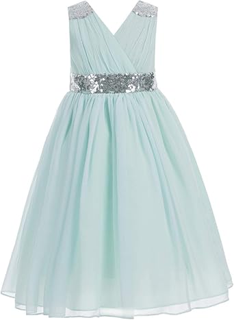 mint dresses for flower girl